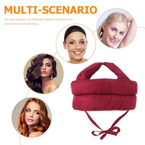 Casco anticaídas para personas mayores: un obsequio útil con protección transpirable roja 3