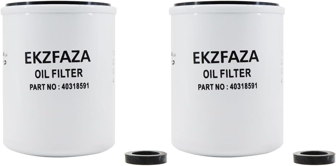 40318591 Oil Filter Replace MT40318591 40409065 Compatible with LS Tractor XG3100 XR3100 XR4100 XU6100 XU6158 XU6168（pack of 2）