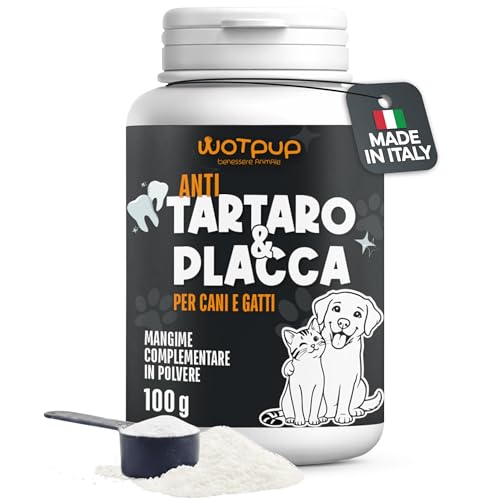 #Commissioniguadagnate<br>Pulizia Denti Cane e Gatto Polvere Dentale Sciogli Tartaro e Placca | Dental Bright – Dentifricio Senza Spazzolino con Inulina Menta Pappa Reale e Salvia – 100g (50 Dosi) Made in Italy