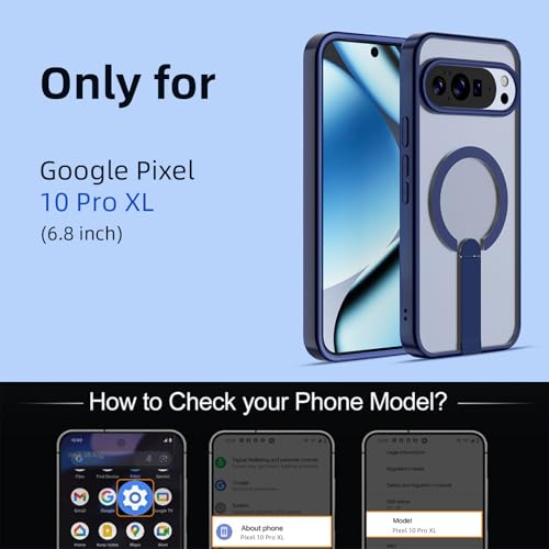 Coque rigide Pixel 10 Pro XL bleu mat fine de qualité supérieure - 2