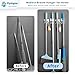 Flyhigter 8 Pack Stainless Steel Mop Clips – Heavy Duty Wall Mounted Broom Holders, Rustproof & Tool-Free Install with Back Adhesive or Glue for Home and Garage
