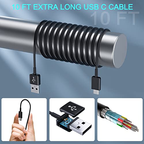 Ubearkk US2018 Android Phone Charger Type C With 10 Ft C Cable Fast Charging For Samsung Galaxy S10/S10E/S10+/S9+/S8+/S23/S22/S21 Ultra/S20/Note 20/Note 10/Note 9/Z Flip 3/A03S/A02S thumb #2