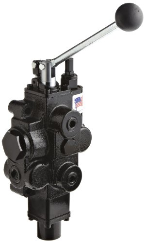 Prince RD512GG5A4B1 Directional Control Valve, Monoblock, Cast Iron, 1 Spool, 4 Ways, 4 Positions, Tandem, Spring Center, Detent In for Float Position, Lever Handle, 3000 psi, 30 gpm, In/Out: 3/4