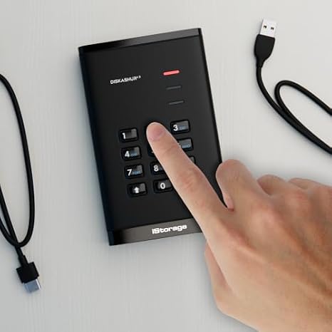 iStorage Hardware Encrypted Data Storage Bundle - datAshur BT 32GB Smartphone-Authenticated Encrypted USB Flash Drive & diskAshur3 1TB Portable Hard Drive for Secure Data Storage, Transfer, and Backup