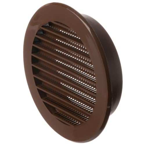 Image of LIRAST Ø 100mm / 4 inch Brown Plastic Ventilation Grille - Air Vent Cover