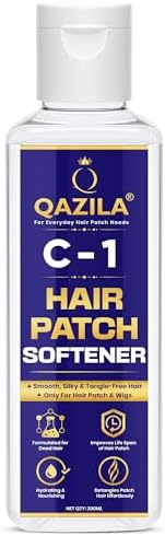 Qazila C-1 Hair Patch Softener| Hair Patch Conditioner| Hair Patch Wash Chemical| Soft, Silky and Tangle-Free Hair| 200 ML