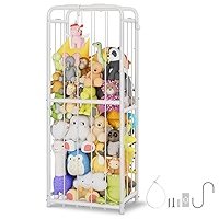 Slcinwzdt Stuffed Animal Storage Corner Holder, Hanging Stuffed Animal Organizer