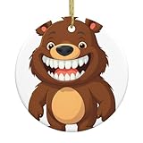 Facile à accrocher : chaque décoration ronde en céramique a un petit trou et une ficelle de suspension, ce qui permet d'accrocher facilement les décorations sur votre sapin de Noël.