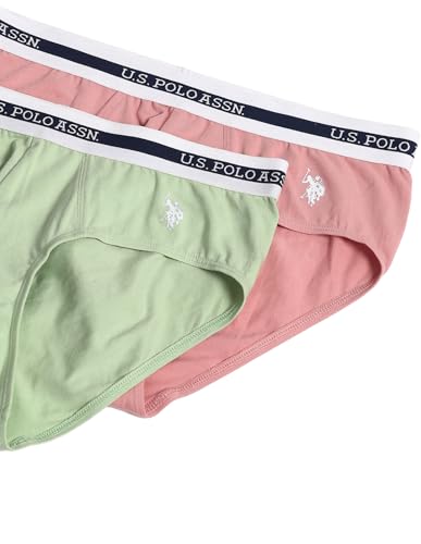 Image of U.S. Polo ASSN. Mens OEB02 Elasticized Waist Underwear Briefs - Pack of 2