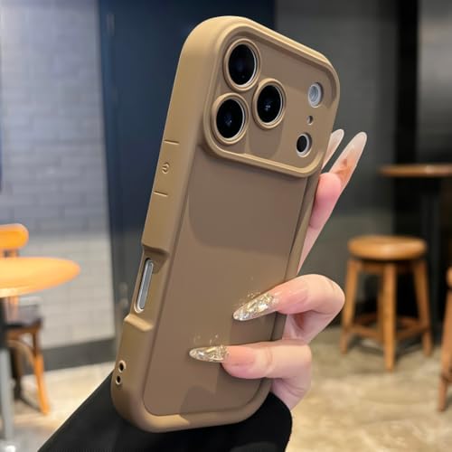 Coque silicone liquide rose bonbon de qualité supérieure pour iPhone 17