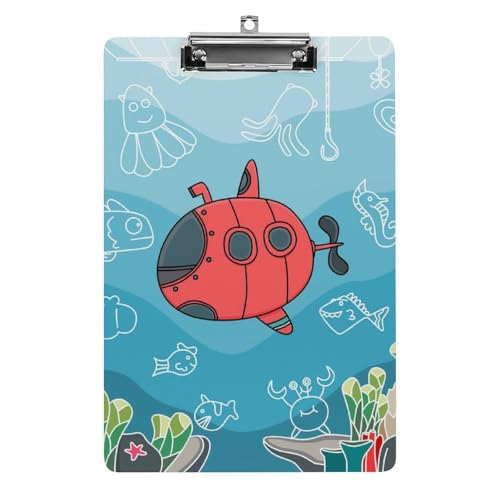 Clipboard A4 avec pince et sous presse-papiers pour documents et formulaires de bureau