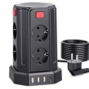Multiprise 8 Prises avec 4 Ports USB Sameriver
