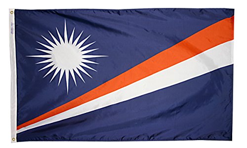 Annin Flagmakers Marshall Islands Flag USA-Made to Official United Nations Design Specifications, 3 x 5 Feet (Model 195519)