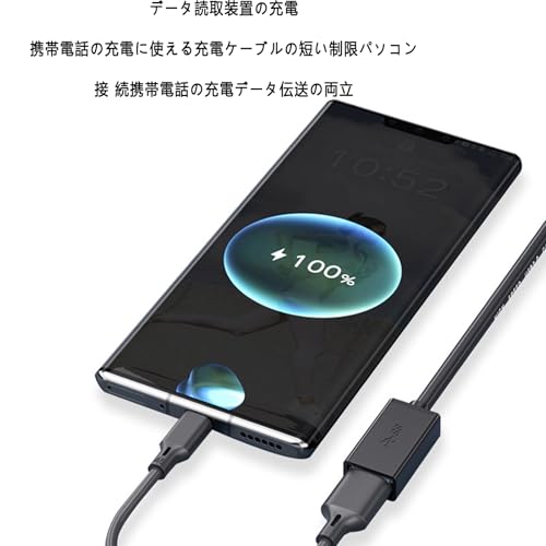 USB Type-A延長ケーブル USB3.0 5Gbps 高速データ転送 Aオス - タイプAメス USB延長 柔らかい PVCン ノートパソコン、 スキャナー 、プリンター 、ドライブ カメラ ゲームコントローラ ハブ マウス キーボードに対応 （ブラック） (0.5m)