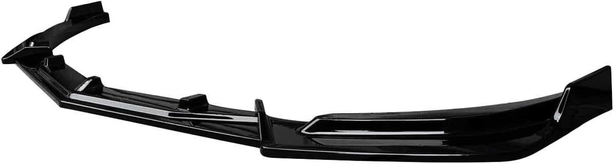 NINTE Front Lip for 2016-2024 Chevrolet Malibu Gloss Black Painted ABS 3 Pieces Front Bumper Splitters