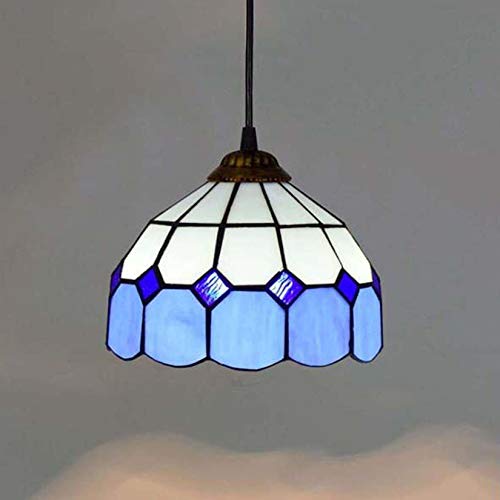 Suspension bleue Méditerranée luminaire E27 élégant pour éclairage bar et salle à manger