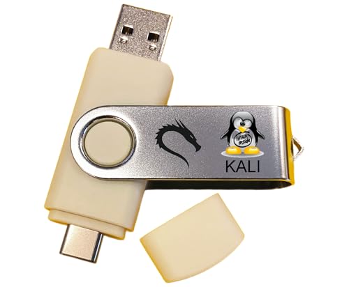 Kali Linux OS for Hackers - Bootable Live Install USB Flash Thumb Drive - Cybersecurity Ethical Hacking and Penetration Testing