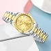Imagen de KNISKRED Reloj Clásico para Mujeres con Cristal de Cuarzo y Banda de Acero Inoxidable Sólido Vestido de Señoras Reloj Resistente al Agua