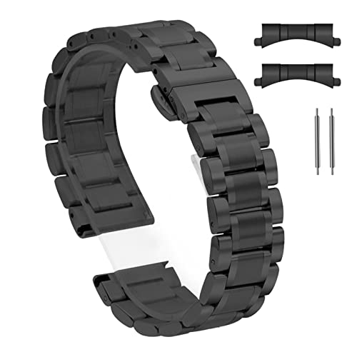 Sangle en acier inoxydable pour montre de sport hommes de 12mm à 24mm