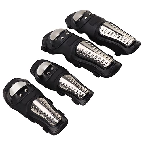 Knee Elbow Pads, Sport Protective Gear Set Adjustable Ergonomic Design Breathable For Motorcycle Riding #TOP8