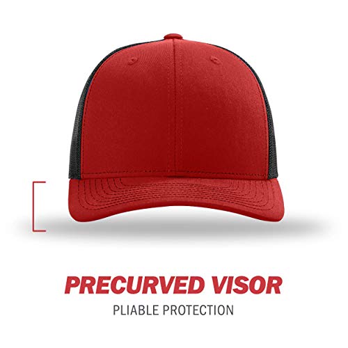 Image of Richardson 112P Patterned Snapback Trucker Hat - Custom Leather Patch Hat | No Minimals | Volume Tiered Pricing