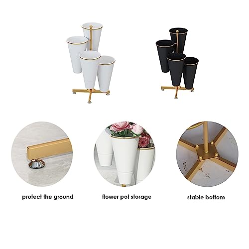 Support à fleurs en métal pour balcon et salon | Étagère plantes