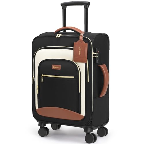 Lifeamar Carry On Luggage 22x14x9 Airline Approved, 20 Inch