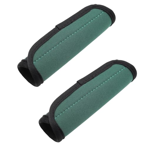 JAKOUE 2pcs Luggage Handle Wraps For Suitcase - Soft Suitcase Handle Covers for Travel AccessoriesGreen Bright Color for Suitcase Tags Identifiers