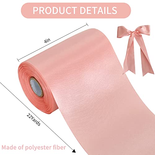 TONIFUL Rose Gold Wide Satin Ribbon - Image 2
