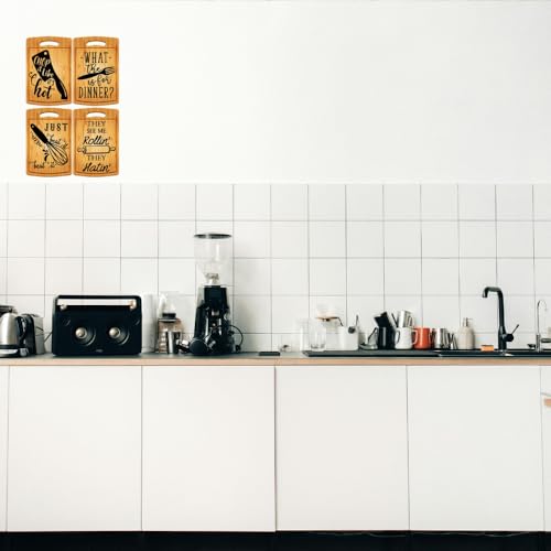 Image of PNF Poster And Frames Chopping Board is the heart of home Wall art & Door Hanging Frame For Kitchen, Dining, restaurants Decor | Walland home Decor for Living Room | Room Decor Wall Decor Items For Bedroom | decoration (Wooden, 11x9 Inch,brown)-51-4