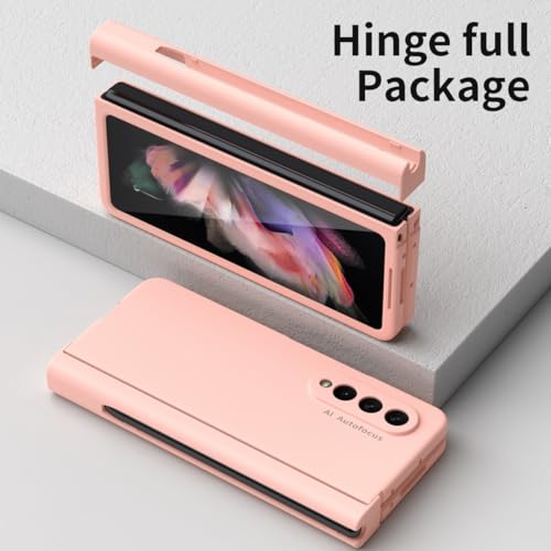 Funda antichoque completa para Galaxy Z Fold 3 con cobertura de bisagra y cristal templado 5
