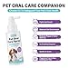 Pet Dental Spray for Dogs & Cats - Fragrance-Free Triple Enzyme & Probiotics Oral Care Mist, Dog Teeth Cleaning, Bad Breath & Tartar Plaque Support, Dental Water Additive for Pet Supplies, 3.38 oz