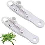 2 Pcs Runner Bean Slicer, Stringer–Green Bean Slicer, Slicer Hand-Held Multi-Functional French Style Green Bean Stringer Bean Cutter and Slicer–Essential Kitchen Accessories for Restaurant