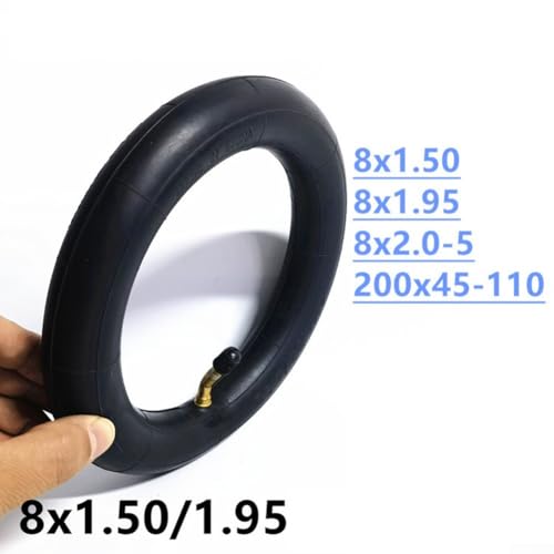 Image of 8 inch 8x1.50 Inner Tube Outer Tyre for Tricycle Baby Carriage 8 * 1.5 Rubber Tire Replacement Wheels(inner tube)