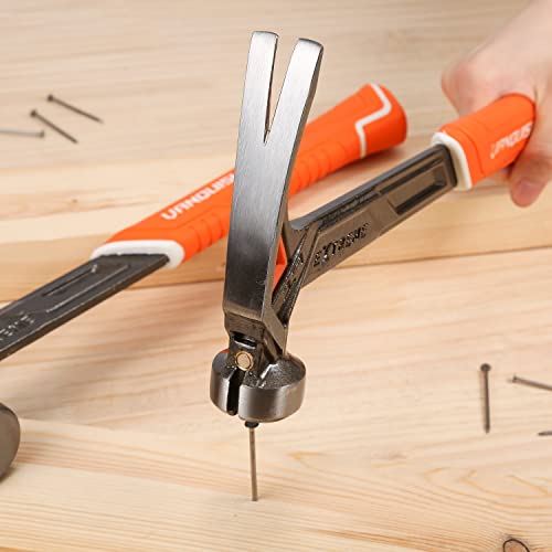 Vanquish 0524 Framing Hammer, One-Piece Forged Straight Rip Claw With Anti-Vibration, Magnetic Nail Holder, Smooth Striking Face, Soft Grip Handle, 17Oz #TOP4