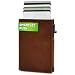 Produktbild GenTo® SMARTLET Push - Slim Wallet - Geldbörse mit Münzfach - Metal-Case - TÜV geprüfter RFID NFC Schutz - kleines Mini Portmonee - dünnes schmales Kartenetui - Inklusive Geschenkbox