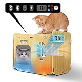 Air Conditioned Cat House for Outdoors – Self-Regulating Cooling & Heating Pet Bed with Turbo/Silent Modes, Bite-Proof & Easy Setup (Up to 15 lbs)