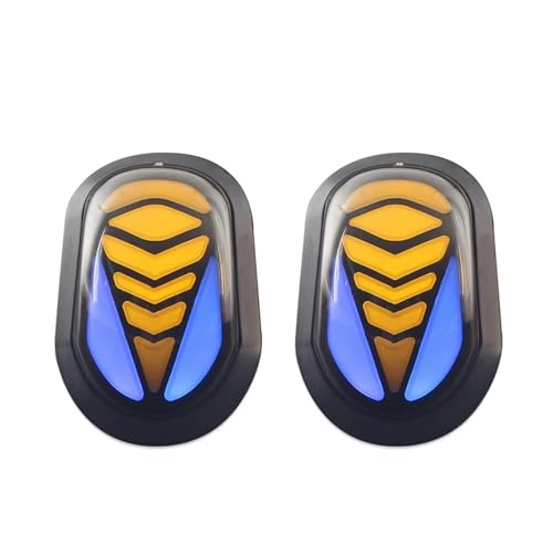 Clignotants de moto pour MSX améliorent la visibilité avec LED bleues jaunes