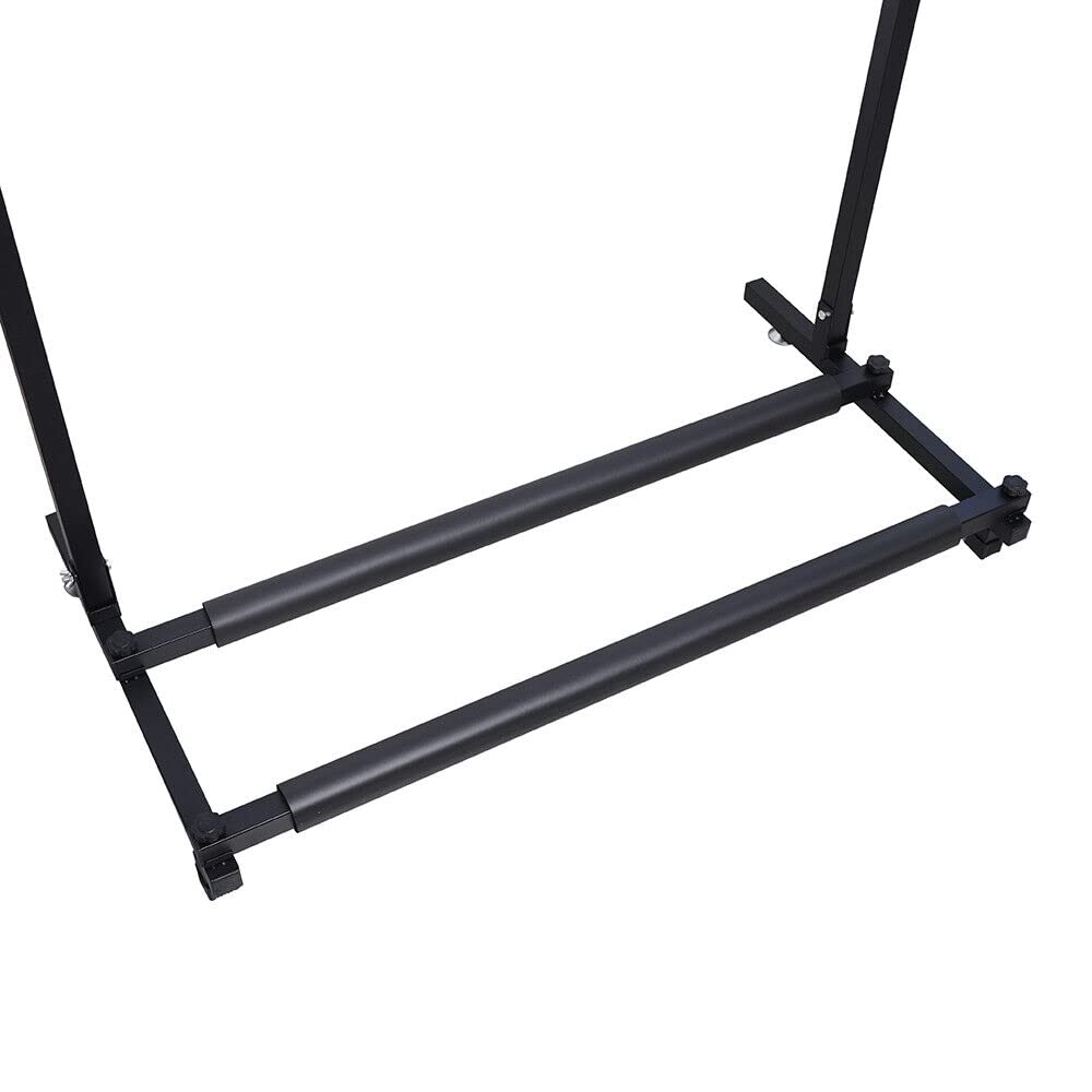 Support universel pour guitare 5 positions Rockstand - Support multiple pour guitare classique, guitare électrique, basse électrique, trépied pliable avec roulettes, instruments à cordes