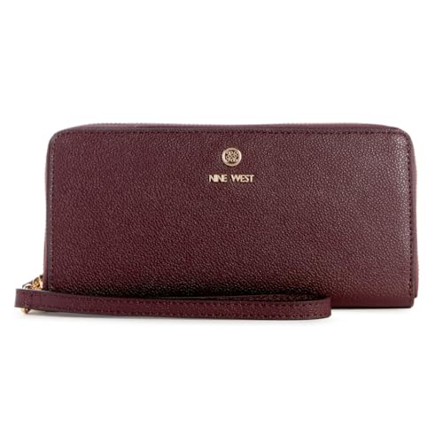 Image of Nine West Women's Lockup 9 Zip Around Wallet With Wristlet