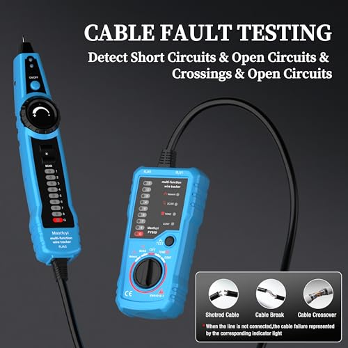 Netzwerk Kabel Tester,RJ45 RJ11 Netzwerk LAN Kabel Tracker,Telefonkabeltester,netzwerk kabeltester...