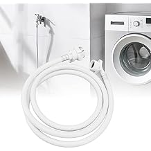 Washing Machine Water Inlet Hose,Burst Proof PVC Washing Machine Water Pipe Water Inlet Tube with Metal Connector for Automatic Washing Machine1.5m