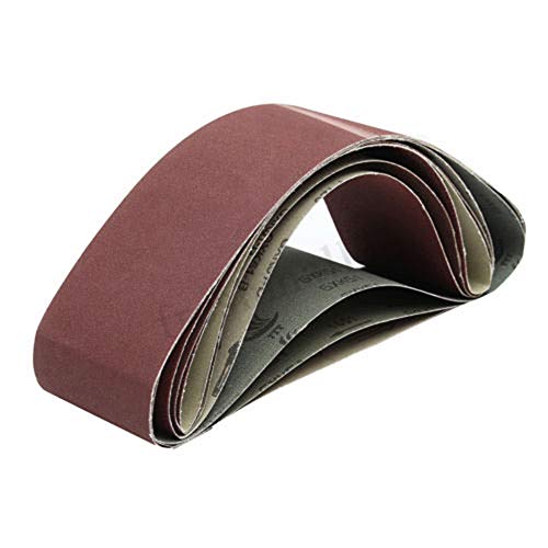 5 correas de lijado, grano 1000 para amoladora de cinta/correas abrasivas, 50 mm x 686 mm Cover