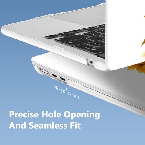 Image of Mektron Case for 2026 MacBook Air 13-inch M5 Laptop A3449 with 13.6-inch Liquid Retina Display, 2025 2024 2022 M4 /M3 /M2 MacBook Air 13 inch Hard Shell Cover, Fit Model A3240 A3113 A2681, Cute Cow