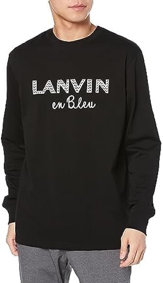 Amazon | [ランバンオンブルー] ロゴ入りロングTシャツ メンズ 