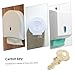 MUCKLILY 2055 Vending Machine Keys for Commercial Toilet Paper Dispenser and Paper Towel Stand Replacement Tool with Two Compact 1.46 Inch Keys
