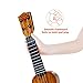 QDH Kids Toy Ukulele, Kids Guitar Musical Toy,17 Inch 4 Steel Strings, with Pick,Early Educational Learning Musical Instrument Gift for Preschool Children(Wooden Color) (17inch)