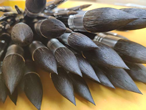 Image of Escoda | Watercolour | Artist Set Julia Barminova | Size 6,1 /4,12 | 3 Brushes | Synthetic White Toray + Tendo | Round Pointed + Dagger Striper + Round mop