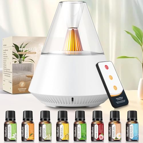 Essential Oil Diffuser Aromatherapy Diffuser with 8x10ml Ess