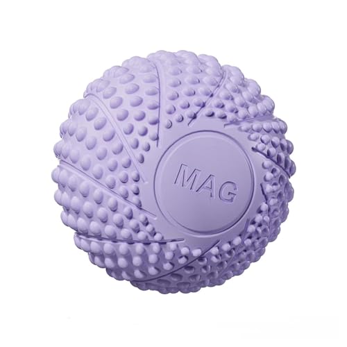 Image of Massage Balls | Muscle Roller Lacrosse Balls for Plantar Fasciitis Back Shoulder Pain Relief Foot Muscles, Trigger Point Yoga, Deep Tissue, Stress Reflexology (Purple- Pack of 1)